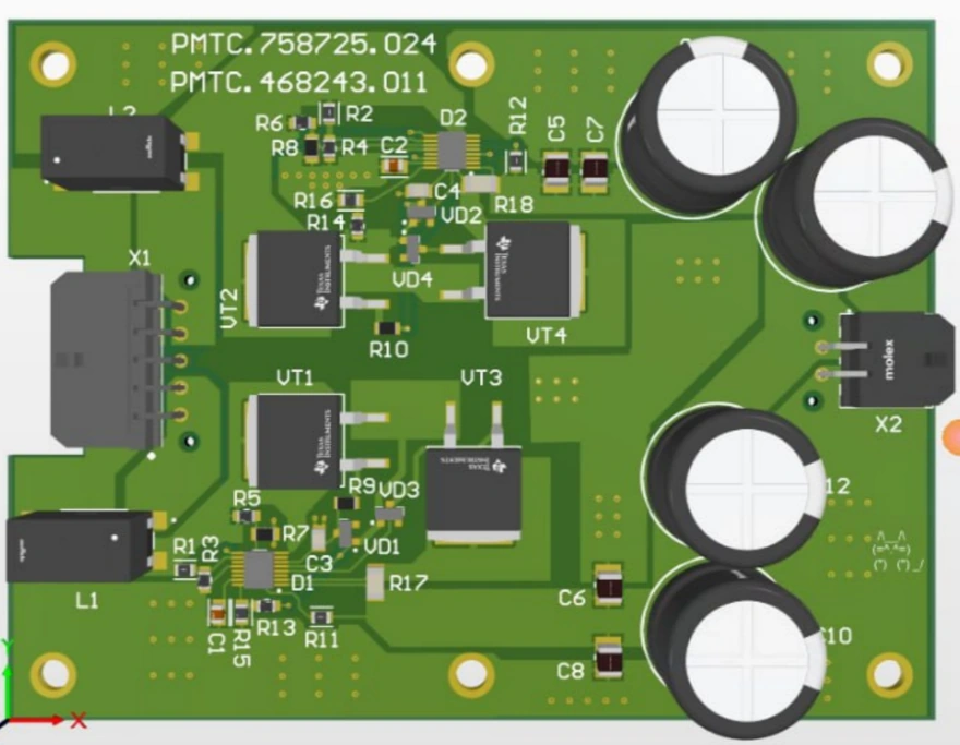 Power filter board 468243.011