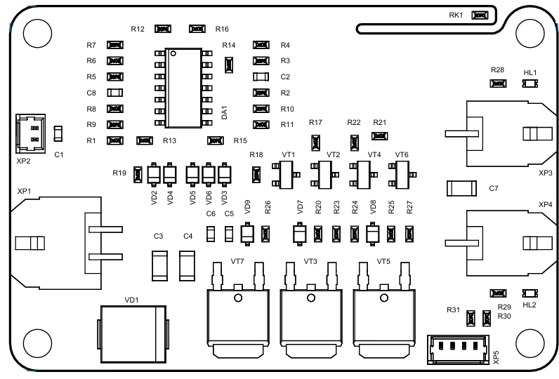 Heating control board 469135.011